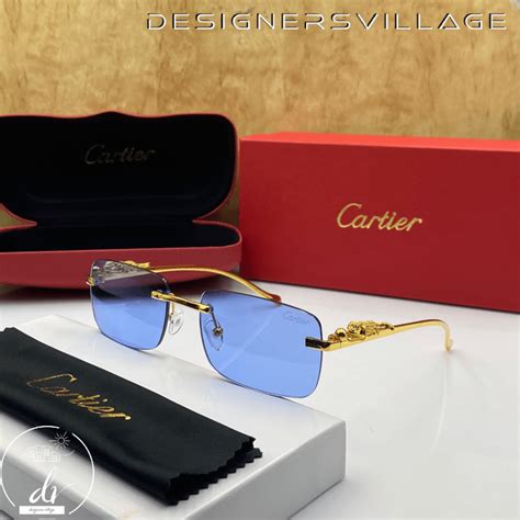 cartier blue eyewear